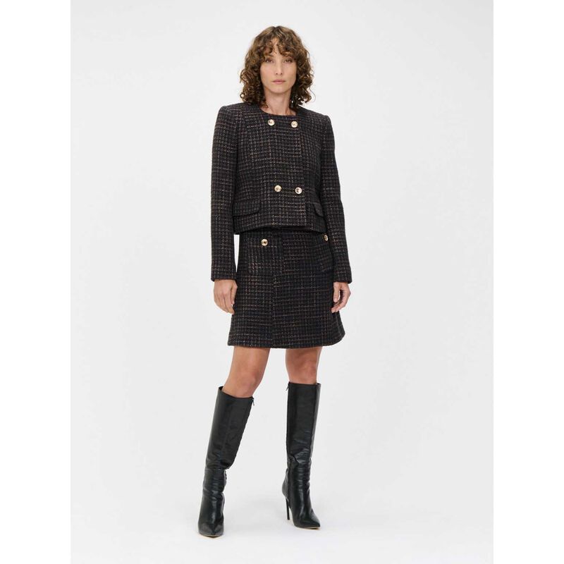 Veronika Maine European Boucle Tweed Jacket image number 3
